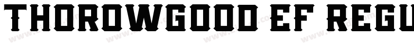 Thorowgood EF Regul字体转换